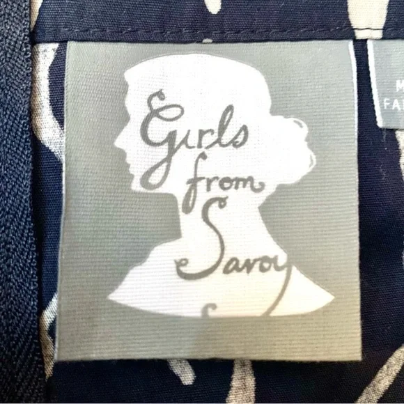 Anthropologie Grapic Print Black/White Halter Dress with Full Swing Skirt- 6 - Picture 2 of 14